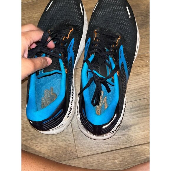 Brooks Adrenaline GTS 21 Black/Blue Lightweight & Cushioned Men's Running Shoes - Picture 4 of 9